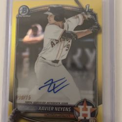 2025 Bowman Draft - Xavier Neyens #CPA-XN - True Yellow /75 - Auto - 1st