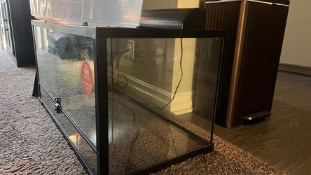 Glass Reptile Tank with Black Frame