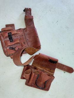 Leather tool belt and pouch