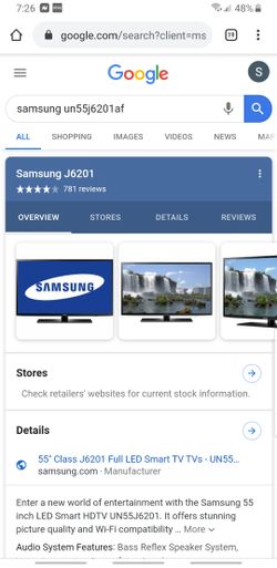 samsung. un55j6201af parts