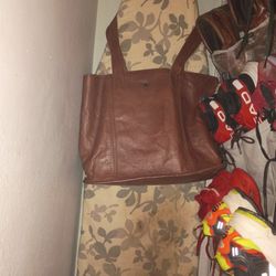 Leather Bucket Bag.  
