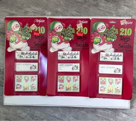 3 pkgs vintage artfaire Christmas tags/seals  All are unopened new in packages
