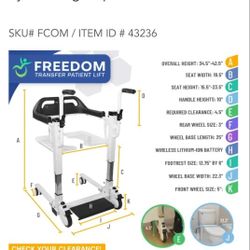Freedom Transfer Patient Lift – Like New