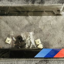 Set of 2 BMW metal license plate frames