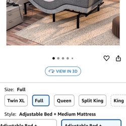 Adjusting Bed With Mattress 