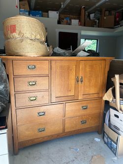 brown dresser