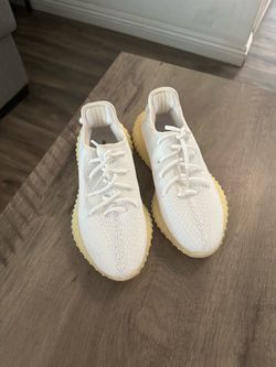 Adidas Yeesy boots 350 v2 cream white sneakers lace up m,5.5 ,w6.5