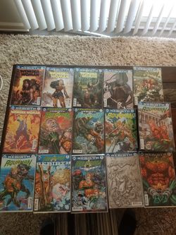 Aquaman and Wonderwoman rebirth first issues