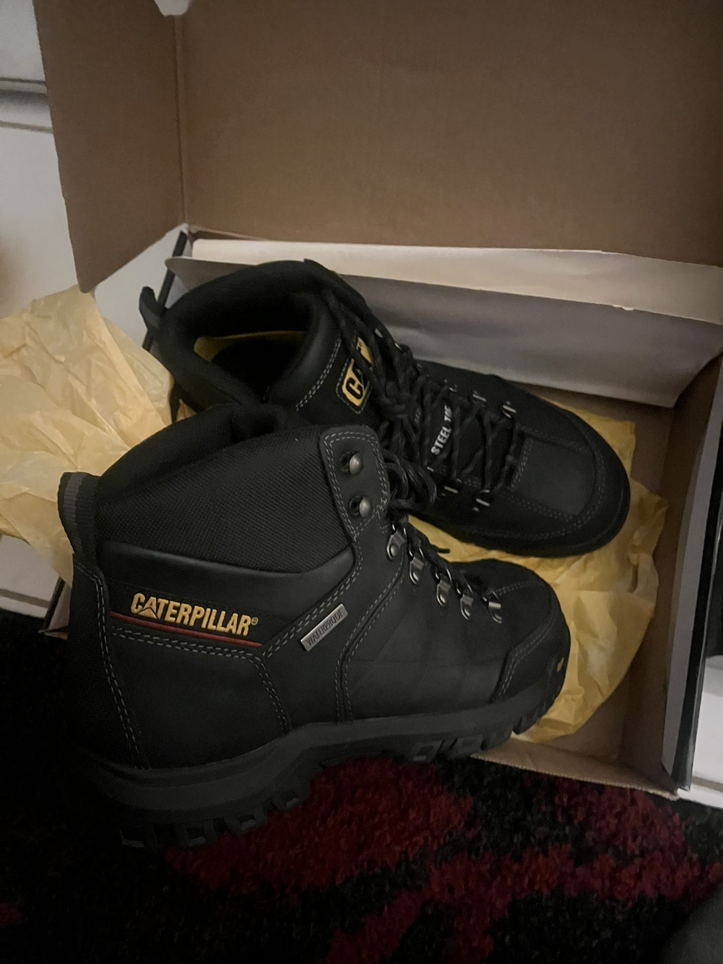 Caterpillar Threshold Waterproof Steel Toe Work Boots - Men’s Size 11