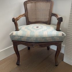 Vintage cane backed Louis XV chair