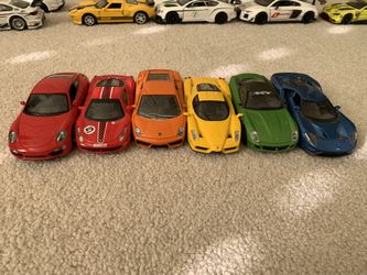 6 toy metal cars 