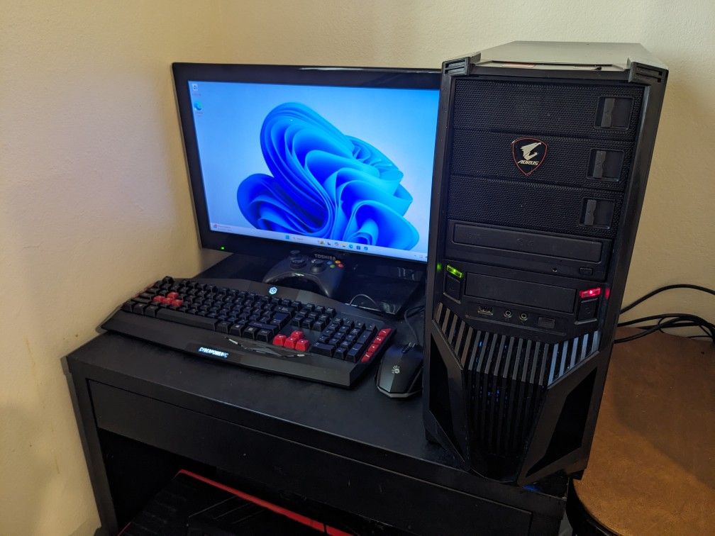 Gigabyte Gaming PC - AMD Ryzen 5 1500x 4.0ghz, 16gb DDR4 RAM, Nvidia GeForce 970 4gb GPU (GTA V, Red Dead, PUBG), NEW 256gb SSD, 600w PS, Gaming Case