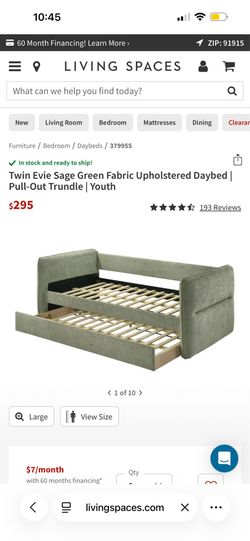 New living spaces daybed