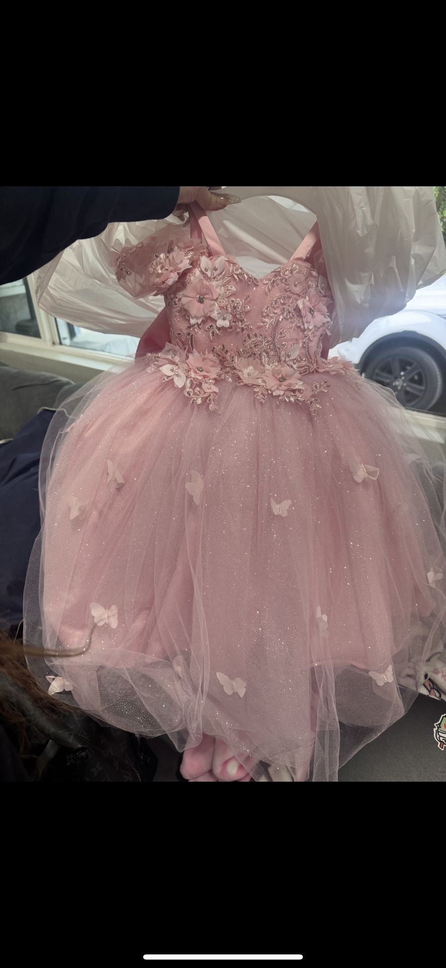 Big Pink Birthday Fairy Dress - 1 year old