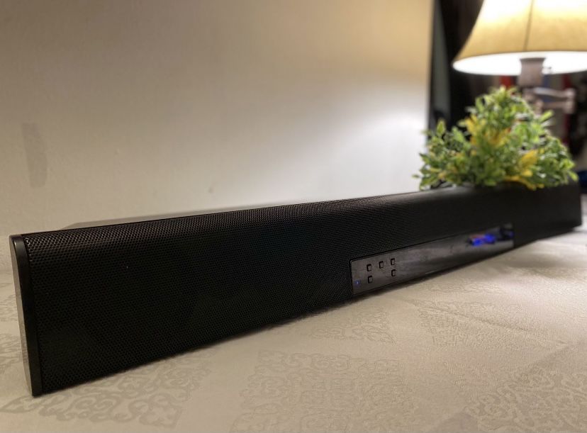 JVC SOUND BAR FOR HOME THEATER/GAMING: WITH SURROUND SOUND MODE AND SUBWOOFER PRE-OUT!