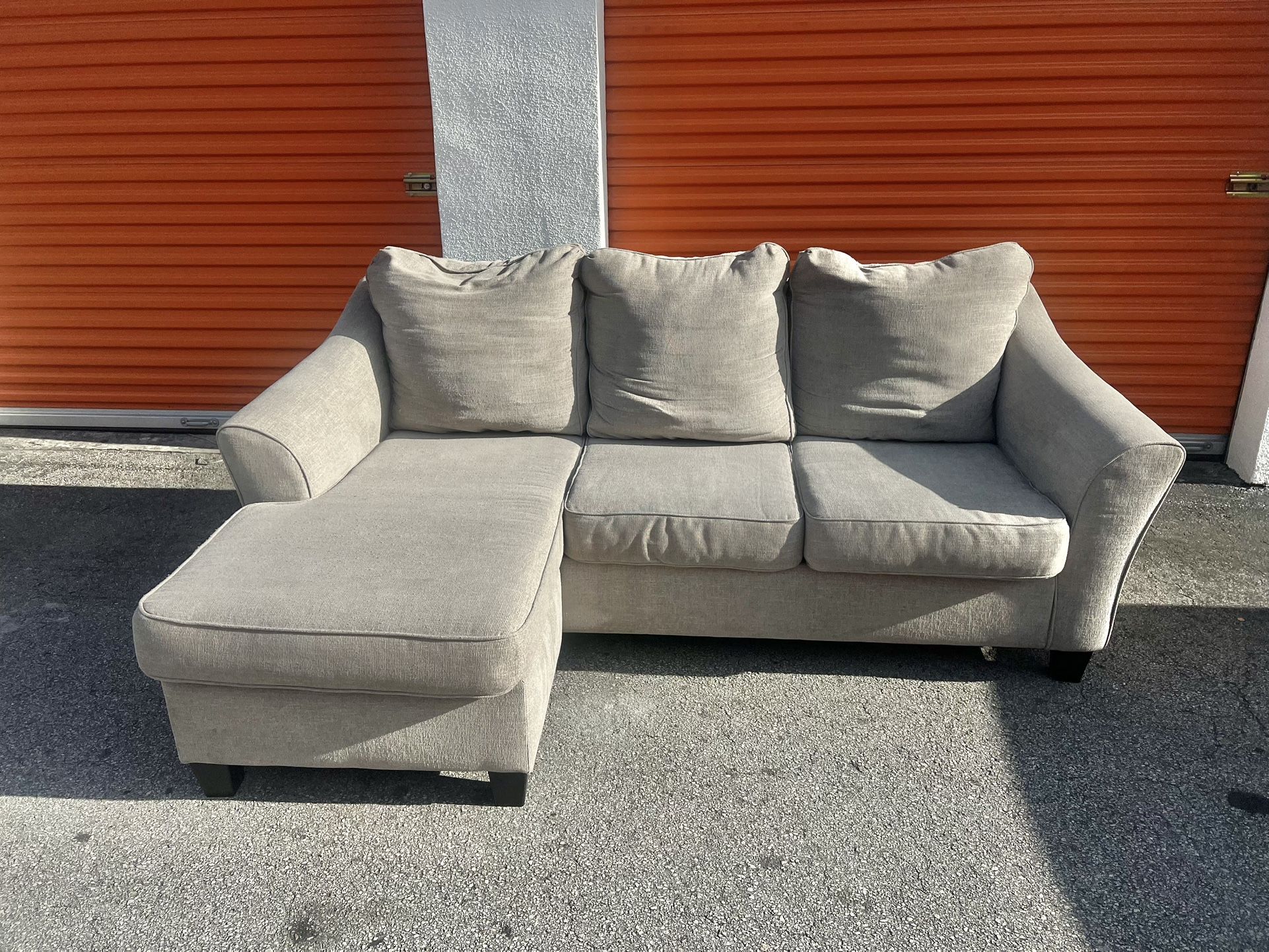 Grey Sectional Sofa with reversible chaise
