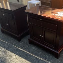 Set Of Large Bedside Tables