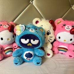 Limited Edition Care Bear X Hello Kitty Plushies