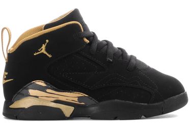 Nike mvp Jordan baby toddler shoes size 4C Velcro opening black and gold