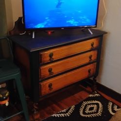 Antique Painted Wood Dresser