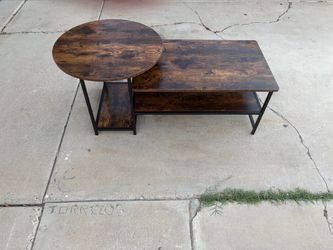 Industrial Coffee Table and Side Table Set