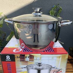 Olla De Acero Inoxidable de 8Qt