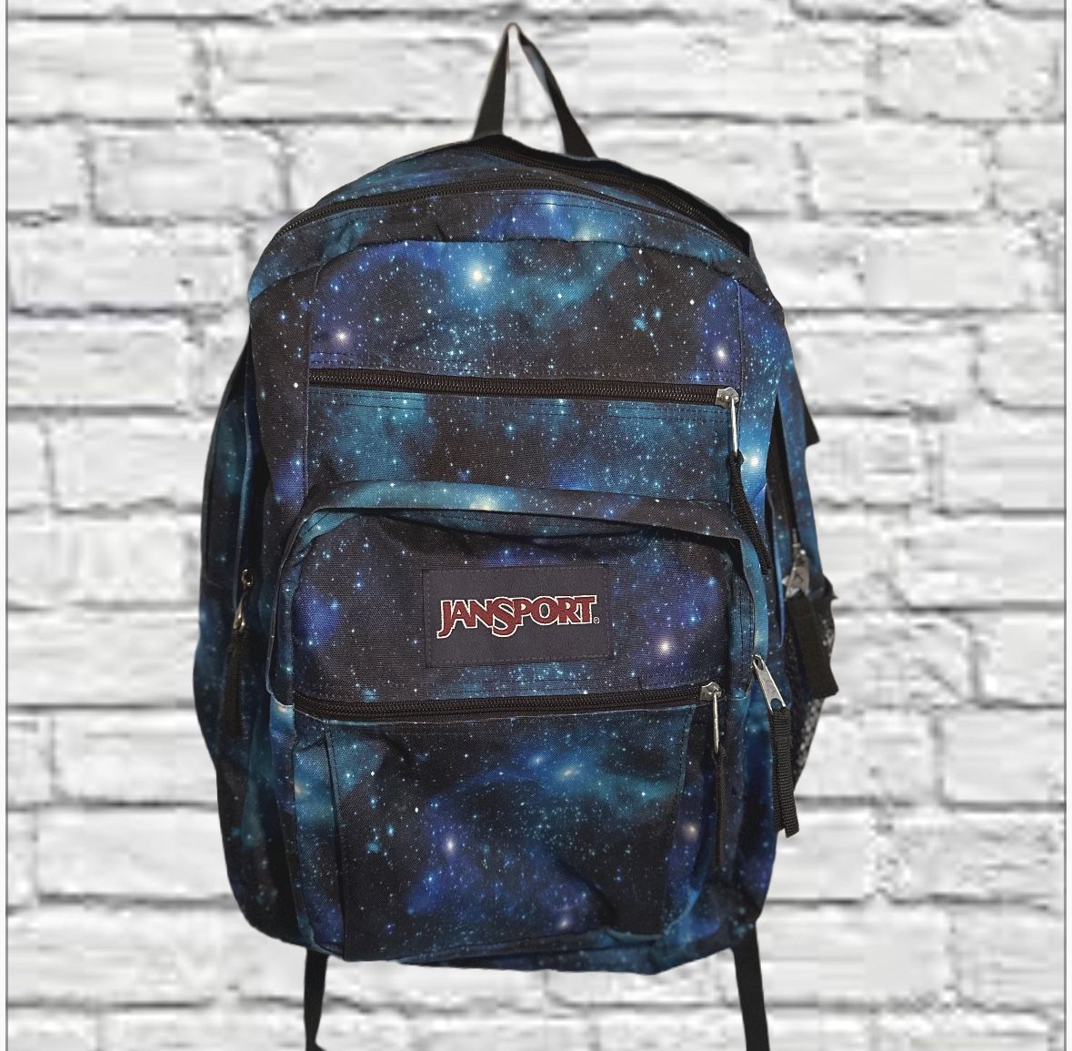 Jansport Big Student Backpack Cosmic Night Sky Oversized Blue