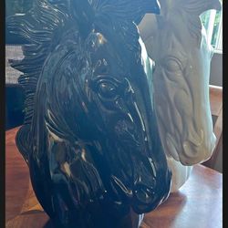 Statue Horse Head Ceramic 