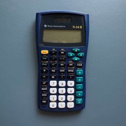 Blue & Black Texas Instruments TI-34 II Scientific Calculator - Tested; works like new!