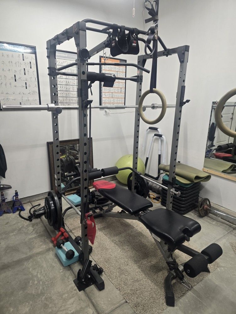 GYM Squat Rack Weight Set