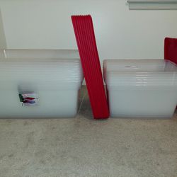 NEW! - Sterilite Clear Plastic Storage Containers - 90 Quart & 58 Quart 