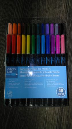 Artist's Loft Watercolor 24 Color Dual-Tip Markers