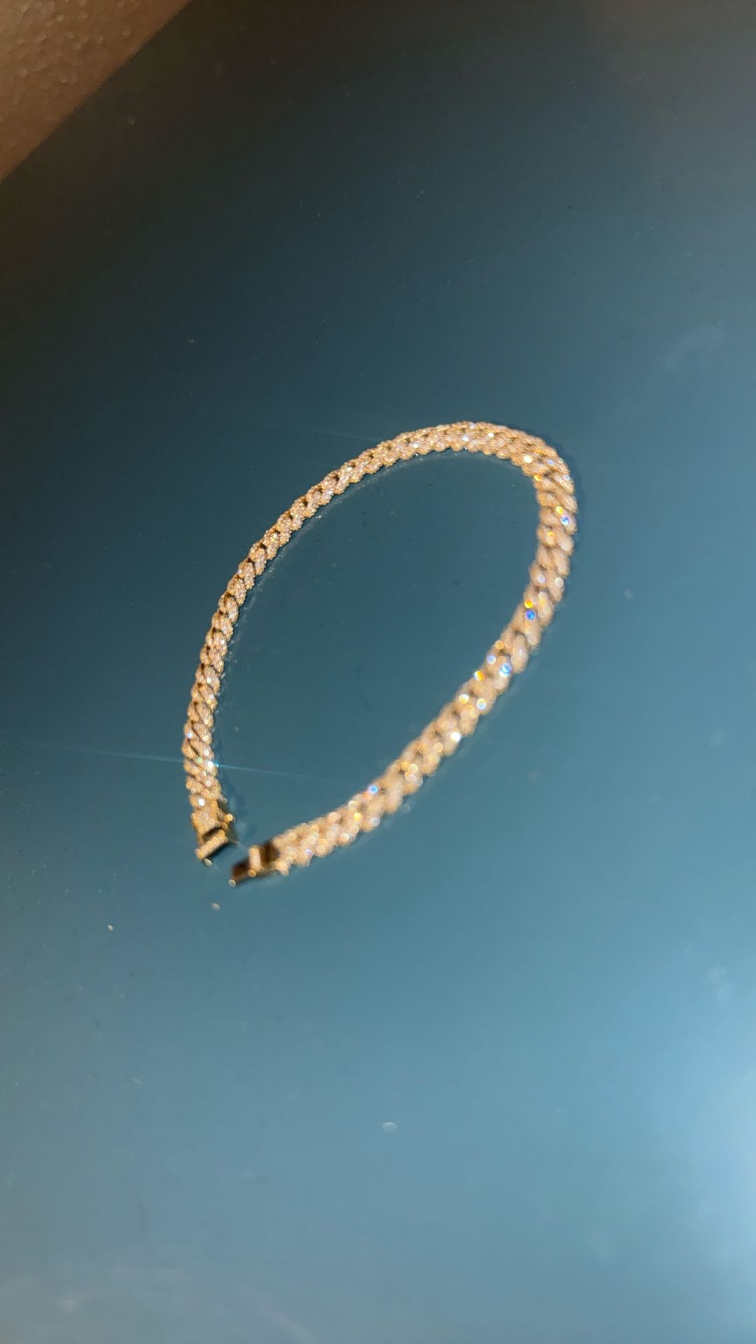 14k Classic Miami Cuban Link Diamond Bracelet