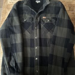 Forest Green  And Black Pendleton Jacket 