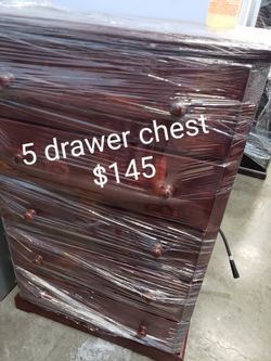5 drawer chest $145