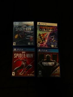 PS4 & PS5 Games for Sale – Spider-Man, Spiderman - Miles Morales, BO3, Ratchet & Clank