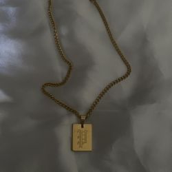 Old English Initial Necklace (P)
