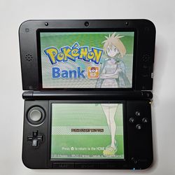Nintendo 3DS XL With All Pokemon Games and working pokemon bank