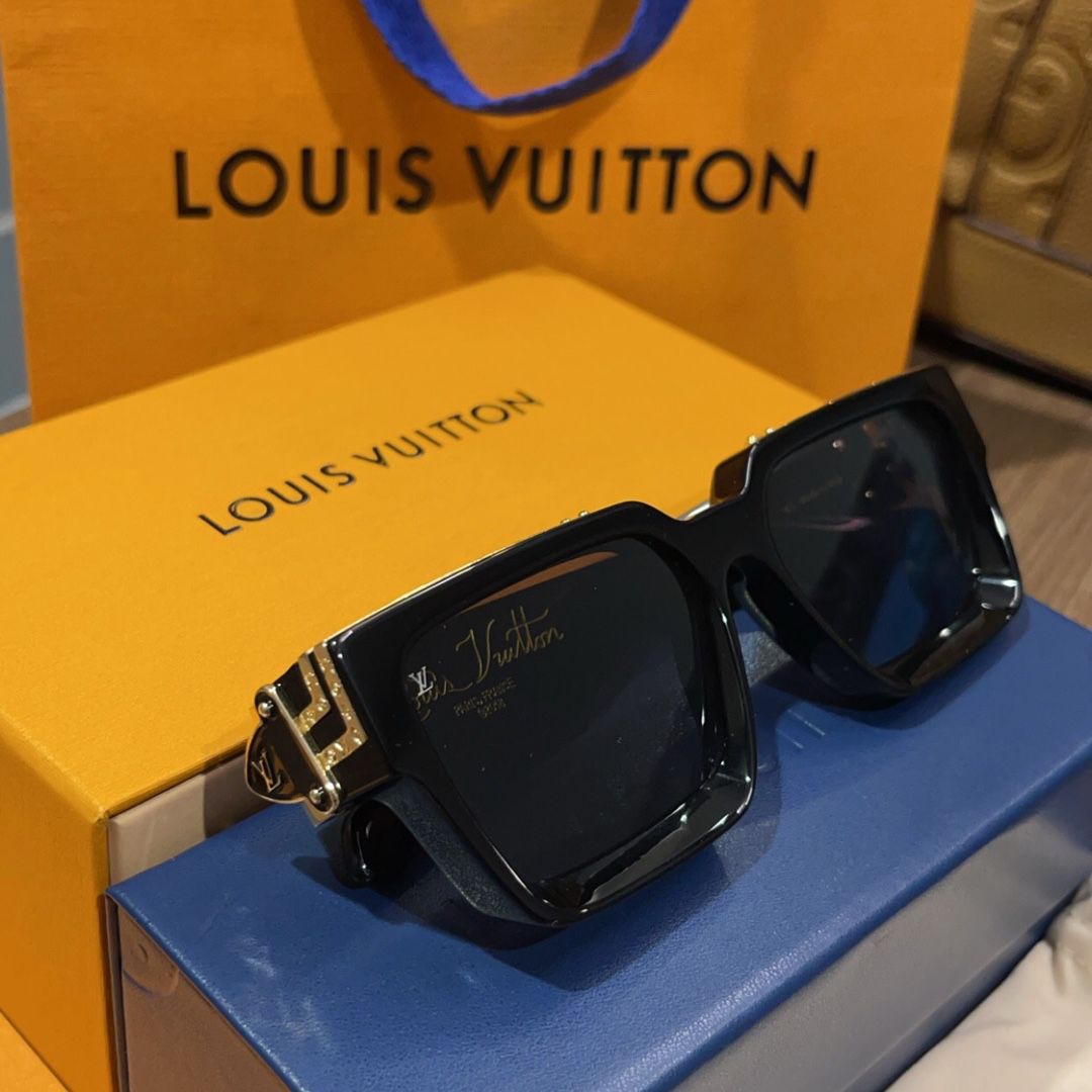 Louis Vuitton Millionaire Black And Gold Celebrity Men’s And Women’s  Sunglasses Shades 