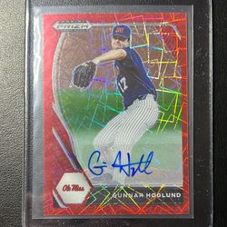 2021 Panini Prizm Gunnar Hoglund Red Donut Circles Auto