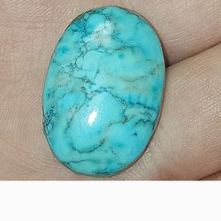 52ct Natural Turquoise Flat Back Cabachon 