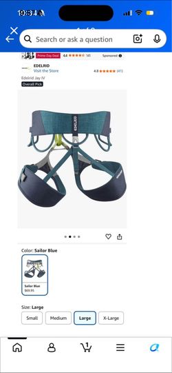 Rock climbing harness