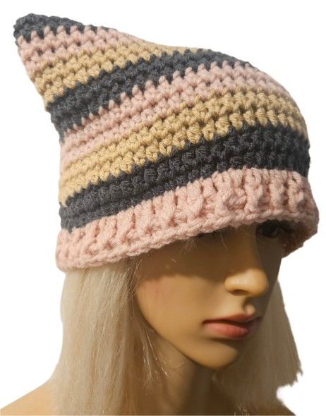 Handmade Crochet Cat Ears Beanie