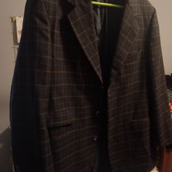 Men Dress Jacket & Shirt  Size Large 