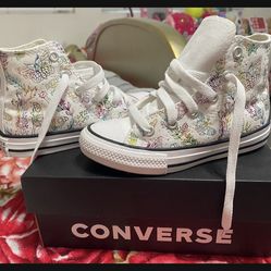 Butterfly converse shoes for girls