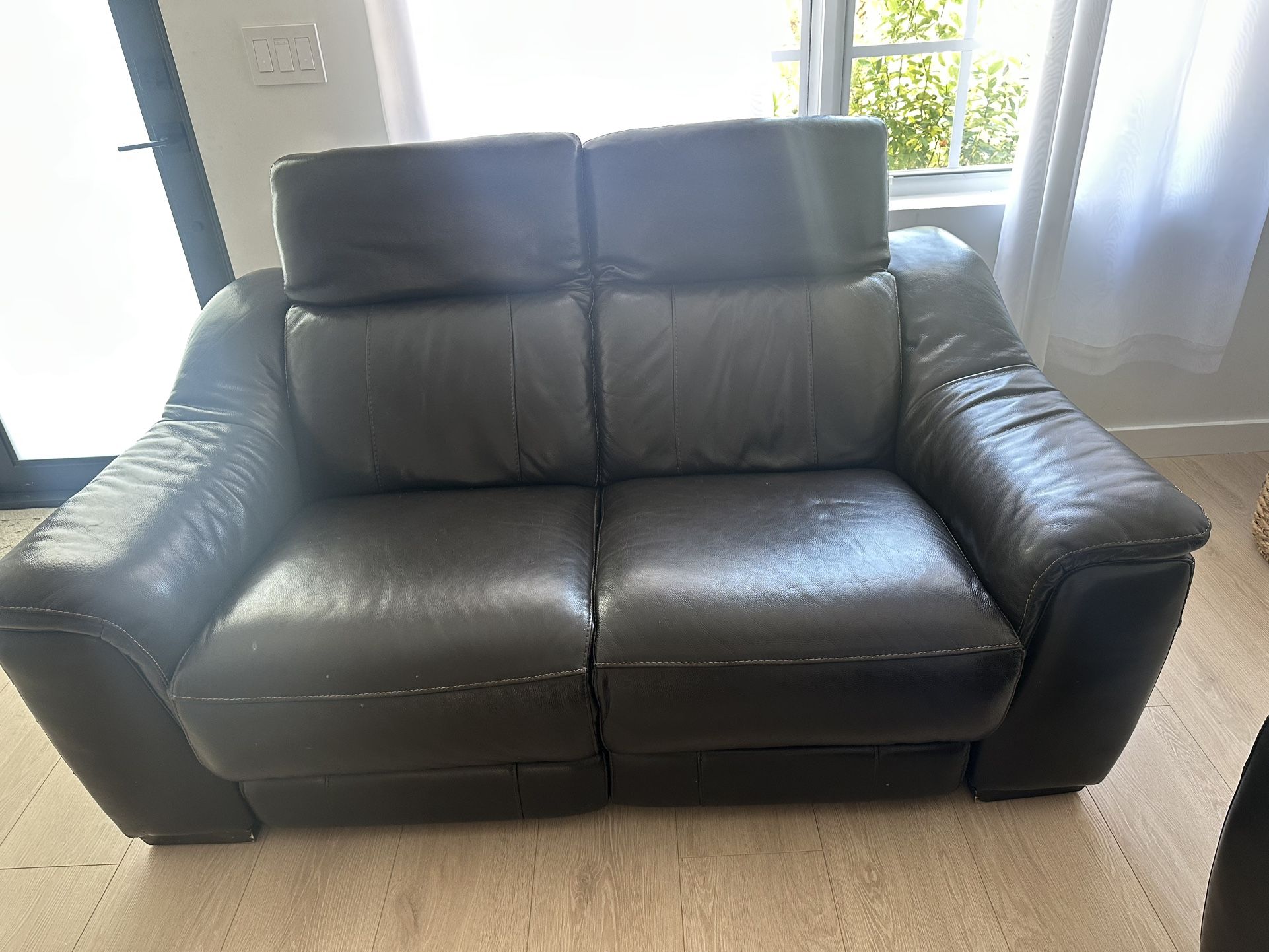 Leather Recliner Love Seat