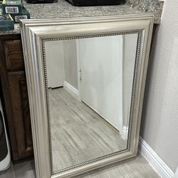 Rustic Silver Wedding Mirror