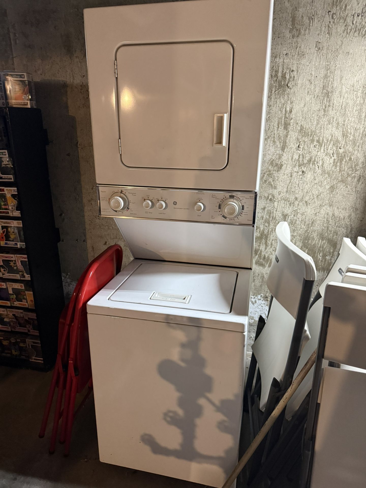 Used GE 2in1 Stackable Washer And Dryer 120/240V
