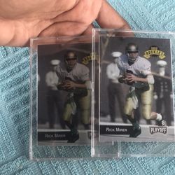 2 1993 rookies rick mirer playoff cards