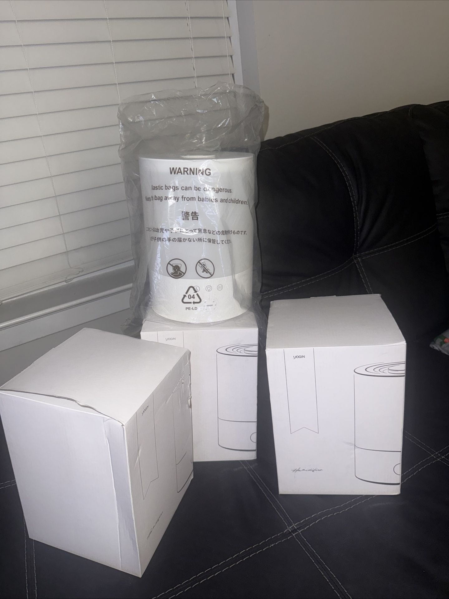 YOGIN Humidifiers For Large Room, Top Fill 2.5L Cool Mist Ultrasonic Auto On/Off